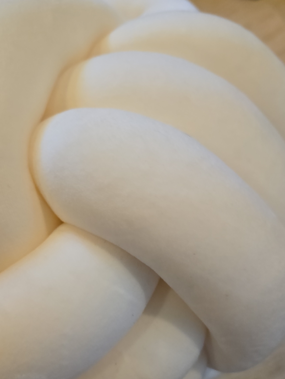 Creamy White Knotted Pillow - Picture 2 of 3